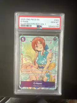 2025 O-Nami (Illustration Box Vol.1) OP05-062 One Piece English Foil PSA 10 - Image 1