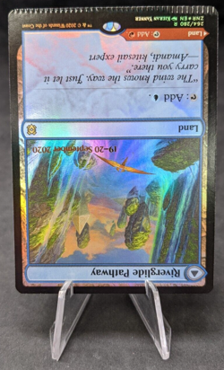 Riverglide Pathway - MTG - Zendikar Prerelease - Misprint Crimped - Image 2