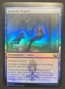 Security Bypass FOIL - MTG - New Capenna - Misprint Miscut Alignment Dot - Image 1
