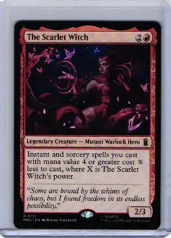 The Scarlet Witch 151 Rare Marvel Super Heroes Magic: The Gathering Near Mint - Image 1