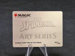 Symbiote Spider-Man GOLD SIG | MTG Magic Art Series: Spider-Man | Crimped | NM - Image 2