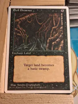 Evil Presence MTG Core Set 4th Edition Regular - Image 1