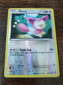 Skitty 109/135 Plasma Storm Pokemon Reverse Holo Card - Image 1