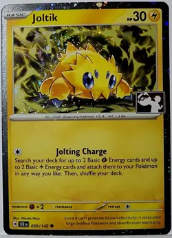Fart Swirl 🌀 Joltik 050/142 Cosmos Holo Bleed Error Rare Pokemon TCG ✨ Play - Image 1