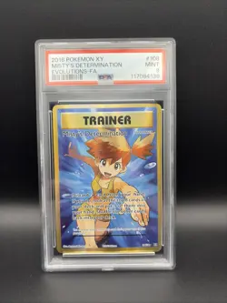 Misty's Determination 108/108 PSA 9 XY Evolutions Pokemon Card - Image 1