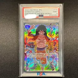 One Piece Card Game Monkey D. Luffy SEC PSA9 - Image 1