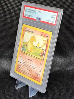 Charmander 46 Base Set Unlimited PSA 9 Mint 1999 WOTC Vintage Pokemon Card - Image 5