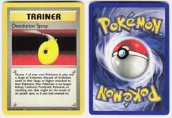 Devolution Spray 72/102 Rare Base Set Unlimited Pokemon Moderately Played - Image 1