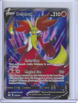 Delphox V 173/196 Ultra Rare Lost Origin Pokemon Holo Near Mint - Image 1