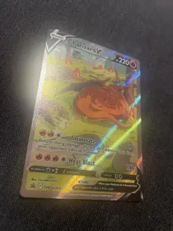 POKEMON BLACK STAR PROMO CHARIZARD UPC #SWSH260 CHARIZARD V NM MINT - Image 2
