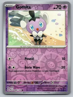 Gothita 090/193 Common Paldea Evolved Pokemon Reverse Holo Near Mint - Image 1