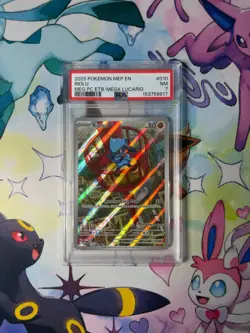 Riolu - 010 (Pokemon Center Exclusive) 010 Me: Mega Evolution Promo Holo PSA 7 - Image 1