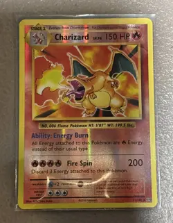 Pokemon TCG Evolutions Charizard 11/108 Reverse Holo Rare - Image 1
