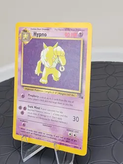 Pokemon Hypno Fossil Set Card Rare Non-Holo Unlimited 23/62 Very Good Condition - Image 3