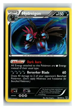 Hydreigon 79/101 Holo Rare Noble Victories Pokemon Holo Near Mint - Image 1