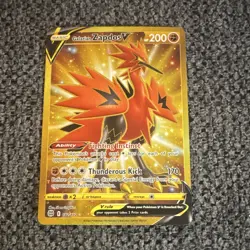 Nintendo Pokemon TCG Galarian Zapdos V 182/172 Ultra Rare Holo EN - Image 1