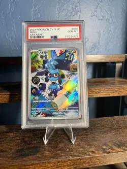 Pokemon Riolu AR 086/078 Japanese, PSA 10 Gem Mint - Image 1