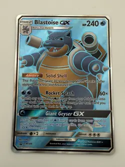 Blastoise GX SM189 SM Promo Full Art Pokemon Card - Image 4