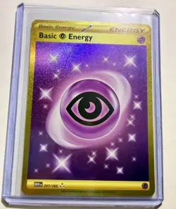 Pokemon Basic Psychic Energy SV 151 207/165 Hyper Rare Gold Holo English - Image 1