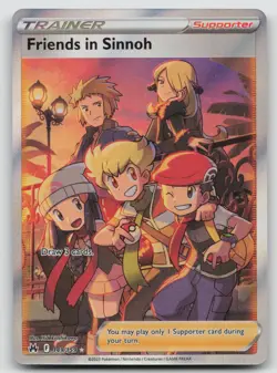 Friends in Sinnoh 149/159 Ultra Rare Crown Zenith Pokemon Holo Near Mint - Image 1