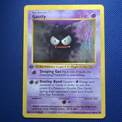 Pokemon 1999 1st Edition Shadowless Base Gastly 💎 Minty FRESH 😮‍💨🌬🍀 - Image 1