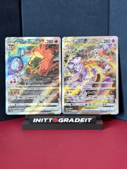 Charizard 212/172 Mewtwo 221/172 SAR Set VSTAR Universe Pokemon Japanese NM+ - Image 1