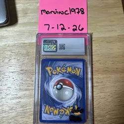 Pokemon Mew Pokemon League Black Star Holo Promo #9 CGC 10 Gem Mint - Image 2