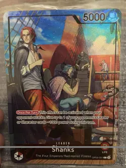 2025 PSA Promo Shanks One Piece OP09-001 Sealed July Magazine NM - Image 1
