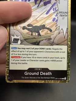 ONE PIECE GROUND DEATH OP14-096 FOIL RARE - Image 3