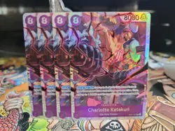 X4 Charlotte Katakuri OP11-067 Character One Piece TCG English Playset - Image 1