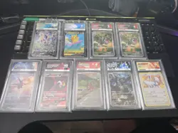 Pokemon Ace 9 Bundle 9 Slabs Cards Pikachu Latios Lugia Tyrunt Zekrom - Image 1