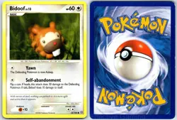Bidoof 54/100 Common Stormfront Pokemon LP Morii - Image 3
