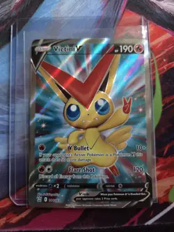 Victini V - Holo - Battle Styles - 144/163 NM Pokemon WOW LOOK - Image 1