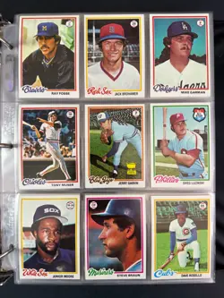 1978 TOPPS BASEBALL COMPLETE SET (726) IN BINDER -- SHARP SET - Image 5