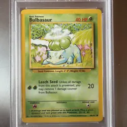 Pokemon PSA 10 #44 BULBASAUR Base Set 1999 Gem Mint Vintage - Image 2