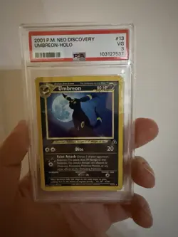 Pokemon Neo Discovery 2001 Umbreon Holo Card PSA 3 13/75 Vintage Rare UK SELLER - Image 1