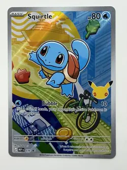 2026 POKEMON FIRST PARTNER ILLUSTRATION RARE 30TH ANNIVERSARY SQUIRTLE #039 - Image 1