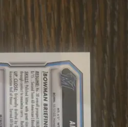 Topps 2025 Bowman Chrome Aiva Arquette 1st Bowman Auto #BSPA-AA 171/199 - Image 3