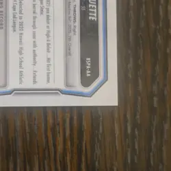 Topps 2025 Bowman Chrome Aiva Arquette 1st Bowman Auto #BSPA-AA 171/199 - Image 4