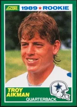 TROY AIKMAN 1989 Score #270 Rookie Card Dallas Cowboys NFL HIGHLY GRADEABLE! - Image 1