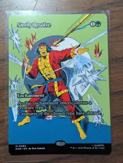Steely Resolve (Borderless) [MAR - 83]ENMagicMarvel Universe Eternal-Legal - NM - Image 1