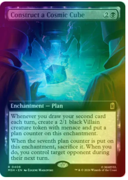 Construct a Cosmic Cube - Foil - Extended Art Marvel Super Heroes - Image 1
