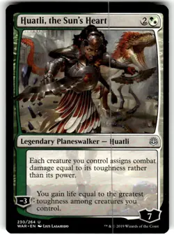 Huatli, the Sun's Heart War of the Spark Regular MTG NM - Image 1