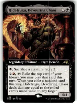 Hidetsugu, Devouring Chaos Kamigawa: Neon Dynasty Extended Art MTG NM - Image 1