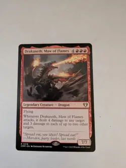 MTG Drakuseth, Maw of Flames (218/1173) Commander Masters NM - Image 1