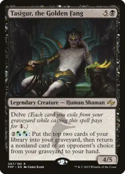Magic the Gathering MTG Tasigur, the Golden Fang (87) Fate Reforged - Image 1