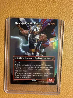 Thor, God of Thunder (Borderless) (0369) Marvel Super Heroes Foil - Image 1
