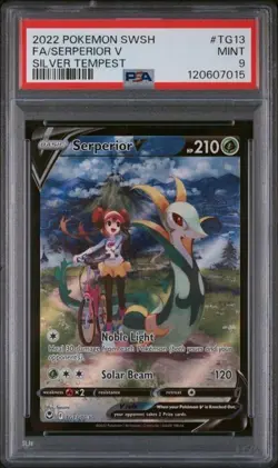 Pokemon Serperior V TG13/TG30 Sword & Shield Silver Tempest PSA 9 MINT - Image 1