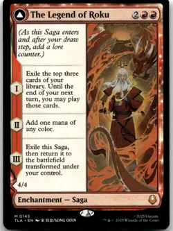 MTG The Legend of Roku Avatar Roku Avatar: The Last Airbender TLA #145 mythic - Image 1