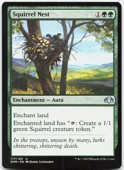 Squirrel Nest 177 Uncommon Dominaria Remastered Magic: The Gathering Near Mint - Image 1